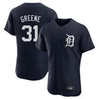 Johmsee D.Tigers #31 Riley Greene Player Navy Limited Elite Home Stitched Jerseys
