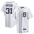 Johmsee D.Tigers #31 Riley Greene Player White Home Game Stitched Jerseys