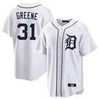 Johmsee D.Tigers #31 Riley Greene Player White Home Game Stitched Jerseys