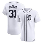 Johmsee D.Tigers #31 Riley Greene Player White Limited Elite Home Stitched Jerseys