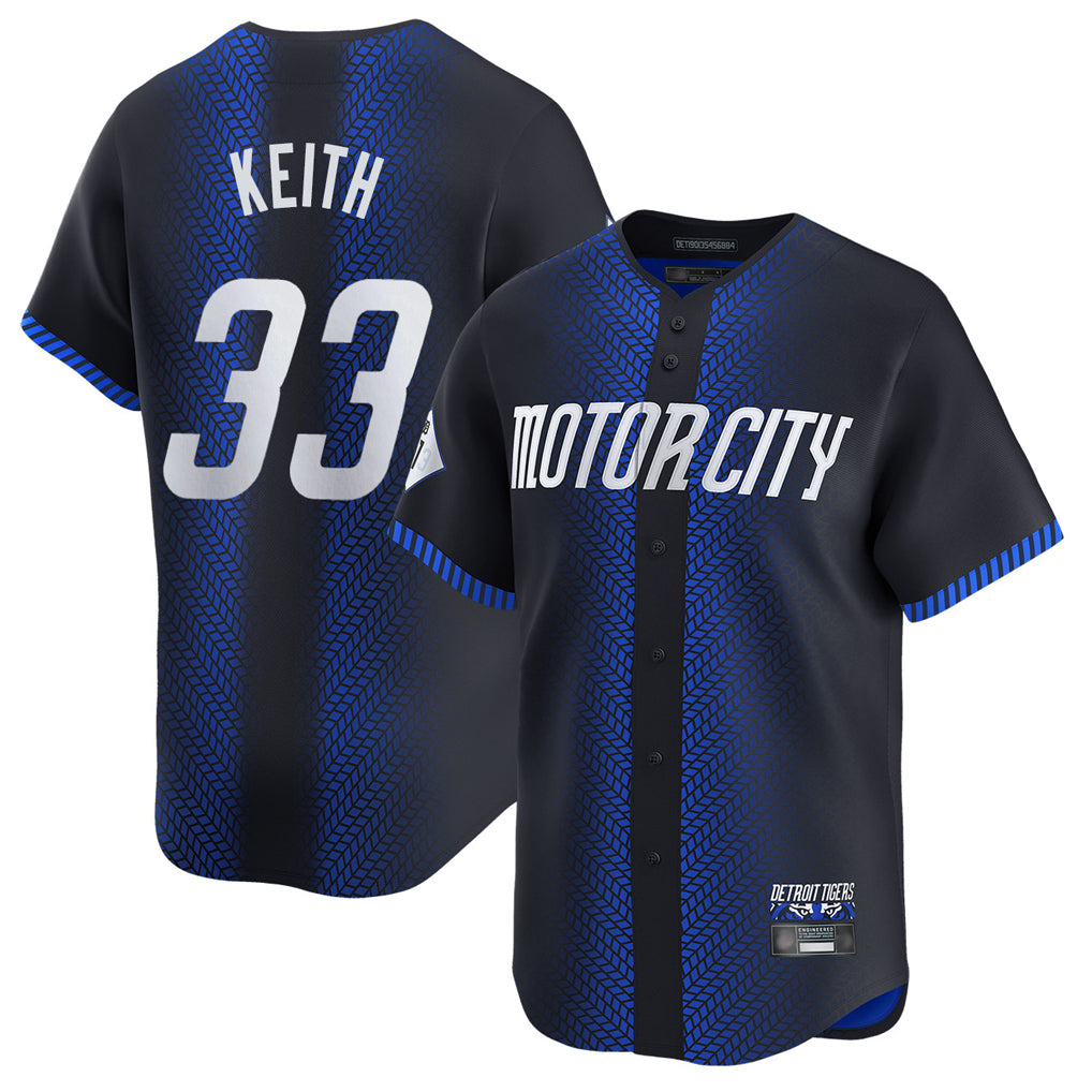 Johmsee D.Tigers #33 Colt Keith Player Navy City Connect Home Limited Stitched Jerseys