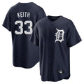 Johmsee D.Tigers #33 Colt Keith Player Navy Game Home Stitched Jerseys