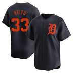 Johmsee D.Tigers #33 Colt Keith Player Navy Home Limited Stitched Jerseys