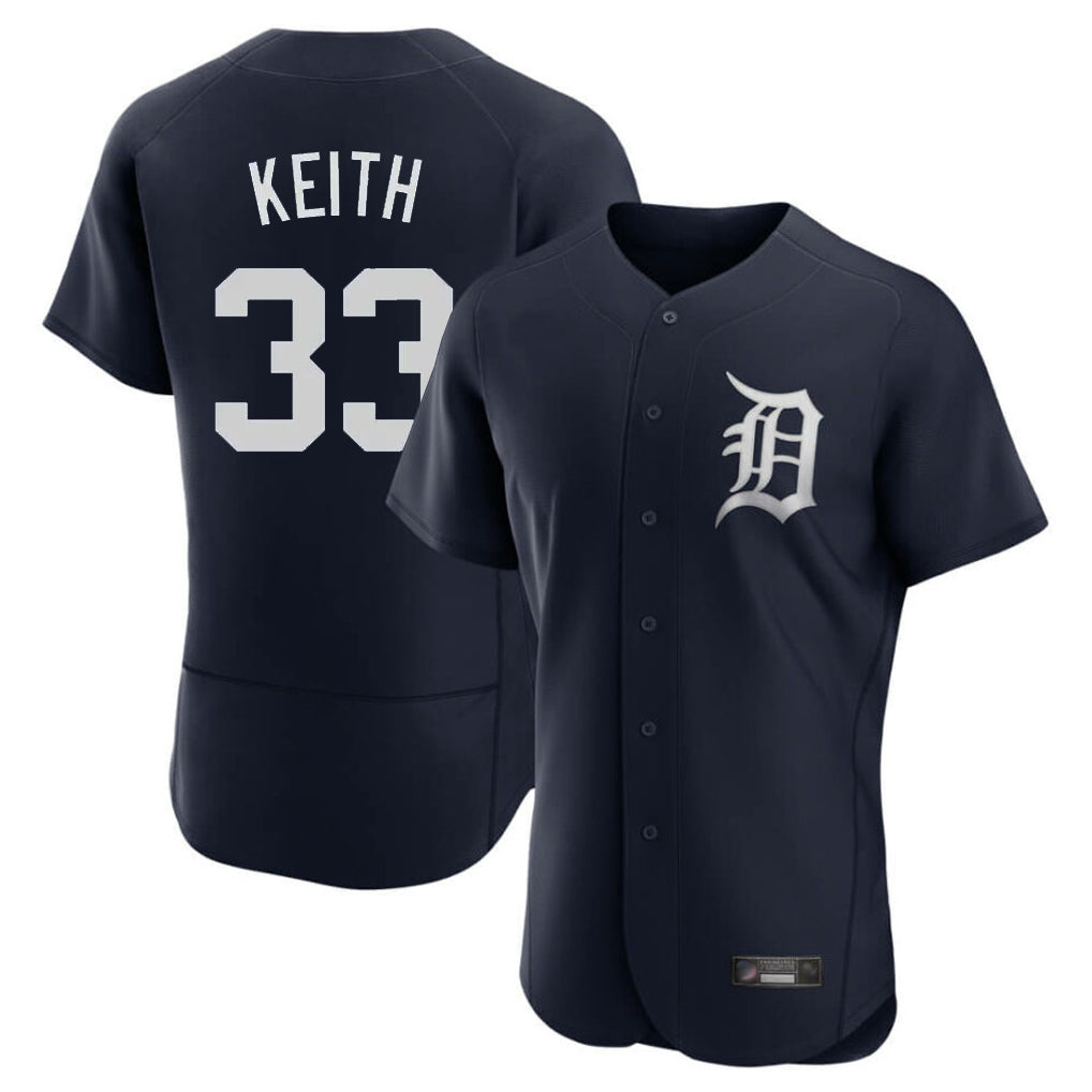 Johmsee D.Tigers #33 Colt Keith Player Navy Limited Elite Home Stitched Jerseys