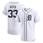 Johmsee D.Tigers #33 Colt Keith Player White Limited Elite Home Stitched Jerseys