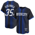 Johmsee D.Tigers #35 Justin Verlander Player Navy City Connect Home Limited Stitched Jerseys