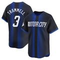 Johmsee D.Tigers #3 Alan Trammell Player Navy Game Home Stitched Jerseys