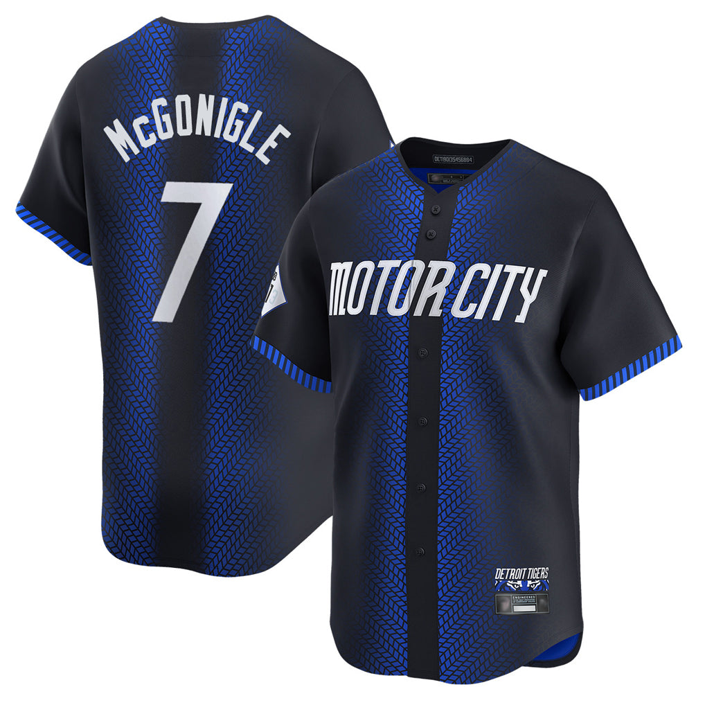Johmsee D.Tigers #7 Kevin McGonigle Player Navy City Connect Home Limited Stitched Jerseys