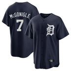 Johmsee D.Tigers #7 Kevin McGonigle Player Navy Game Home Stitched Jerseys
