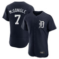 Johmsee D.Tigers #7 Kevin McGonigle Player Navy Limited Elite Home Stitched Jerseys