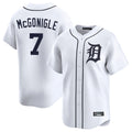 Johmsee D.Tigers #7 Kevin McGonigle Player White Home Limited Stitched Jerseys