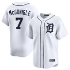 Johmsee D.Tigers #7 Kevin McGonigle Player White Home Limited Stitched Jerseys