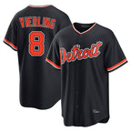 Johmsee D.Tigers #8 Matt Vierling Player Navy Home Game Stitched Jerseys