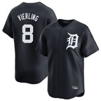 Johmsee D.Tigers #8 Matt Vierling Player Navy Home Limited Game Stitched Jerseys