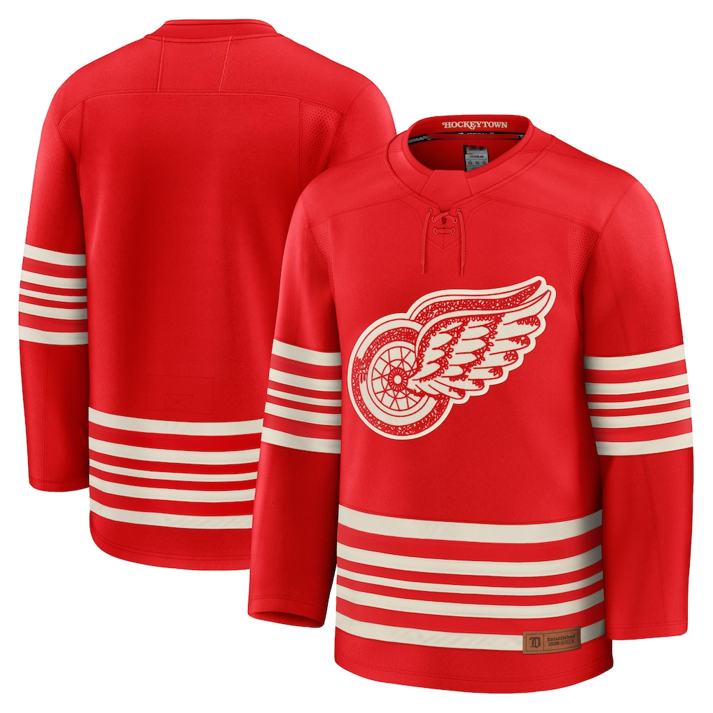 Johmsee DR.Wings Red Centennial Premium Jerseys