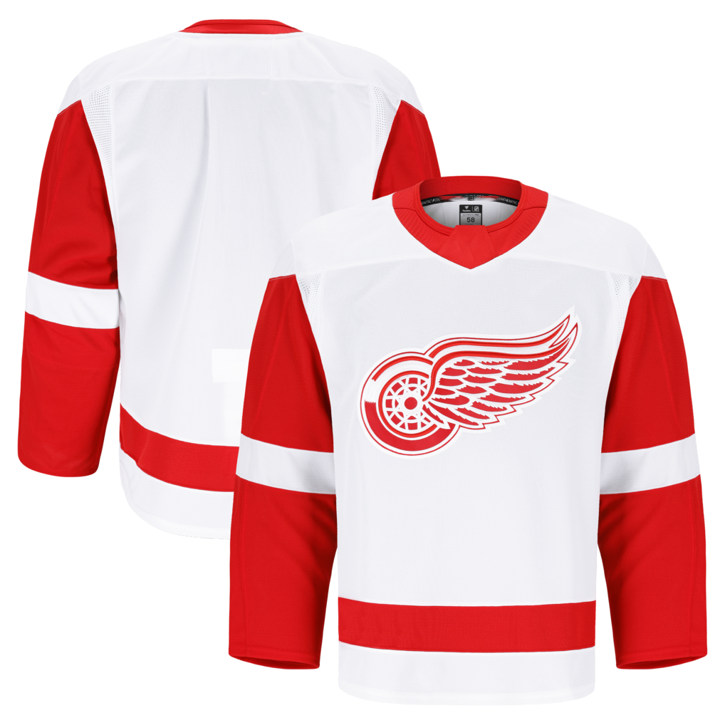 Johmsee DR.Wings White Away Authentic Pro Jerseys