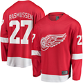 Johmsee DR.Wings #27 Michael Rasmussen Red Home Breakaway Player Jerseys