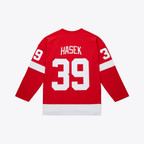 Johmsee DR.Wings #39 Dominik Hasek Mitchell & Ness Red 2007-08 Power Play Jerseys