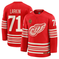 Johmsee DR.Wings #71 Dylan Larkin Red Centennial Premium Player Jerseys