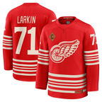 Johmsee DR.Wings #71 Dylan Larkin Red Centennial Premium Player Jerseys