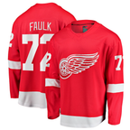 Johmsee DR.Wings #72 Justin Faulk Red Home Breakaway Jerseys