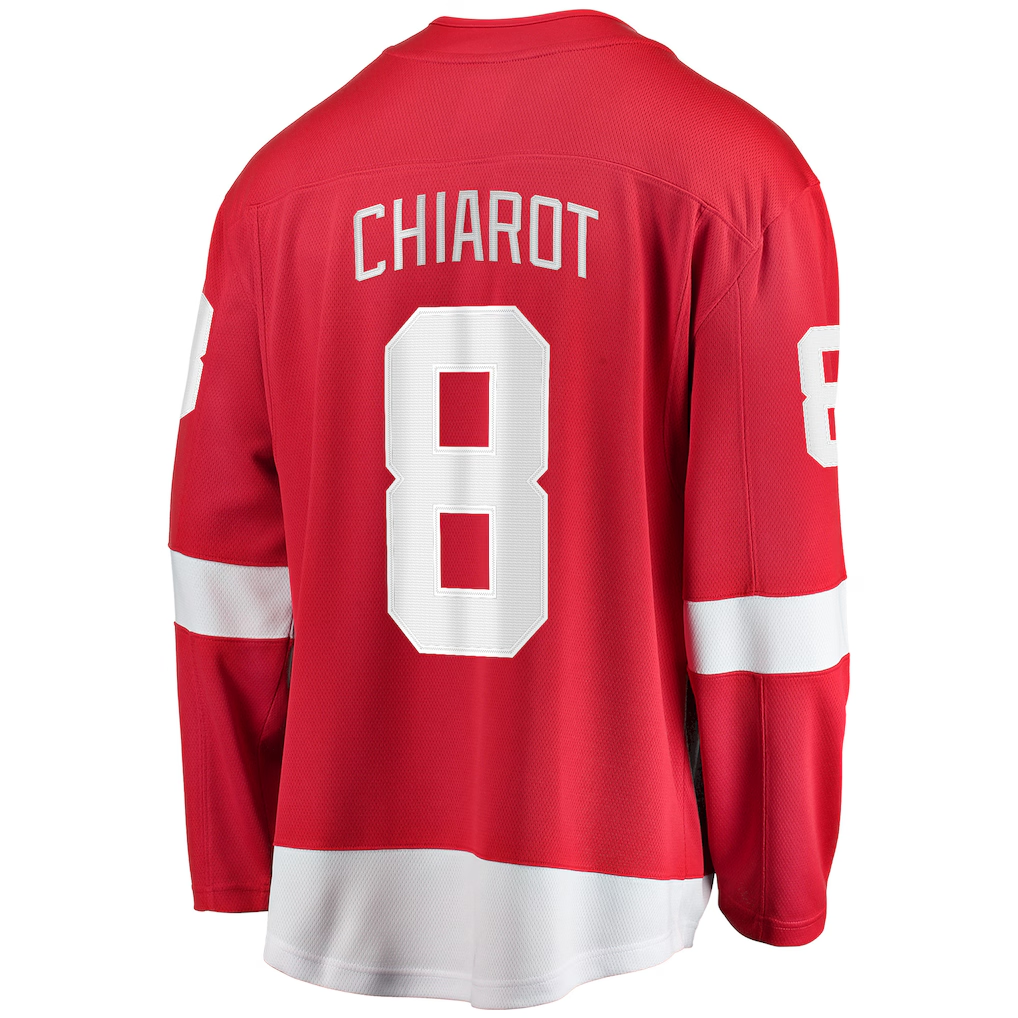 Johmsee DR.Wings #8 Ben Chiarot Red Home Breakaway Player Jerseys