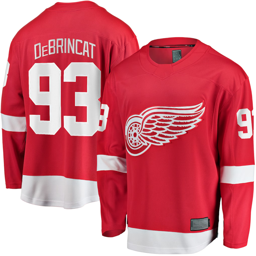 Johmsee DR.Wings #93 Alex DeBrincat Red Breakaway Jerseys