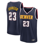 Johmsee D.Nuggets #23 Cameron Johnson Navy Fast Break Replica Jerseys - Icon Edition