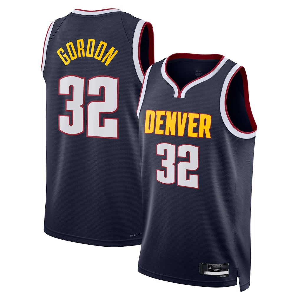 Johmsee D.Nuggets #32 Aaron Gordon Navy Swingman Replica Jerseys - Icon Edition