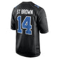 D.Lions #14 Amon-Ra St. Brown Carbon Black Carbon Fashion Stitched American Football Jerseys
