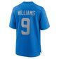 D.Lions #9 Jameson Williams Blue Alternate Game Stitched American Football Jerseys