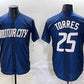 Detroit Tigers #25 Gleyber Torres Navy City Connect Cool Base Limited Stitched Baseball Jersey