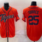 Detroit Tigers #25 Gleyber Torres Orange With Patch Vapor Premier Limited Stitched Baseball Jersey