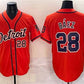 Detroit Tigers #28 Javier Báez Orange With Patch Vapor Premier Limited Stitched Baseball Jersey