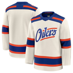Johmsee E.Oilers Light Beige Alternate Premium Jerseys