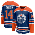 Johmsee E.Oilers #14 Mattias Ekholm Royal Home Breakaway Jerseys