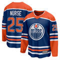 Johmsee E.Oilers #25 Darnell Nurse Royal Home Breakaway Player Jerseys