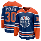 Johmsee E.Oilers #30 Calvin Pickard Royal Home Premier Breakaway Player Jerseys