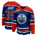 Johmsee E.Oilers #35 Tristan Jarry Royal Home Premier Breakaway Player Jerseys