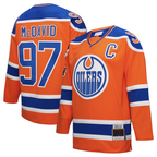 Johmsee E.Oilers #97 Connor McDavid Mitchell & Ness Orange Power Play Jerseys