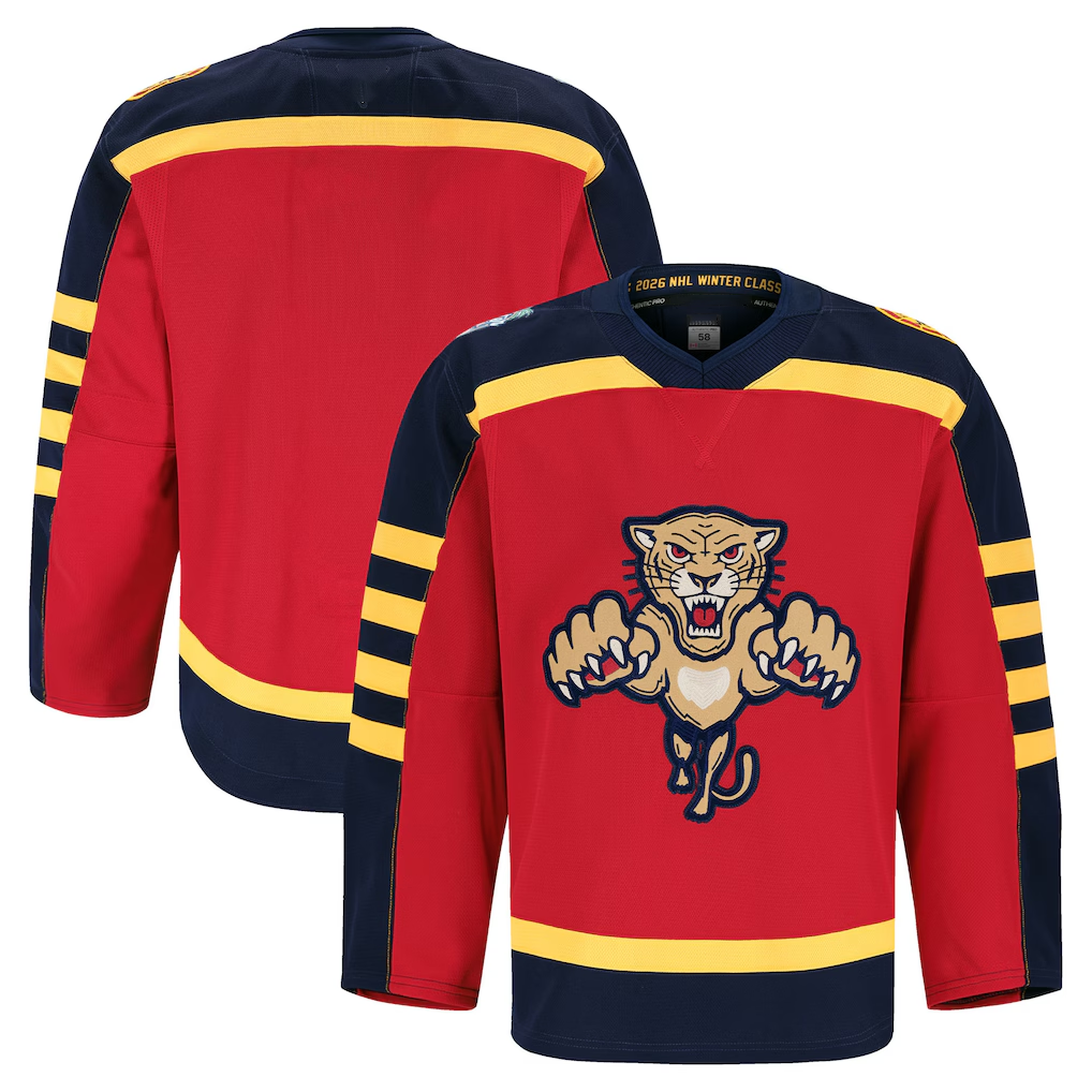 Johmsee F.Panthers Red 2026 Winter Classic Authentic Pro Jerseys