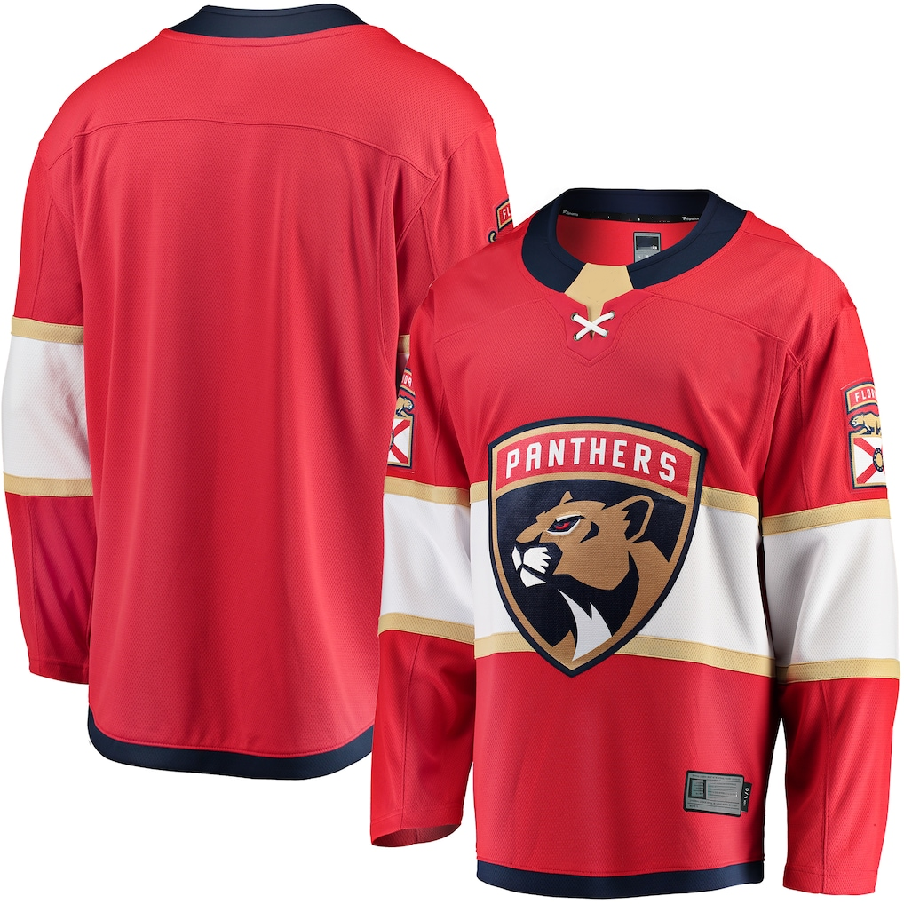Johmsee F.Panthers Red Breakaway Home Jerseys
