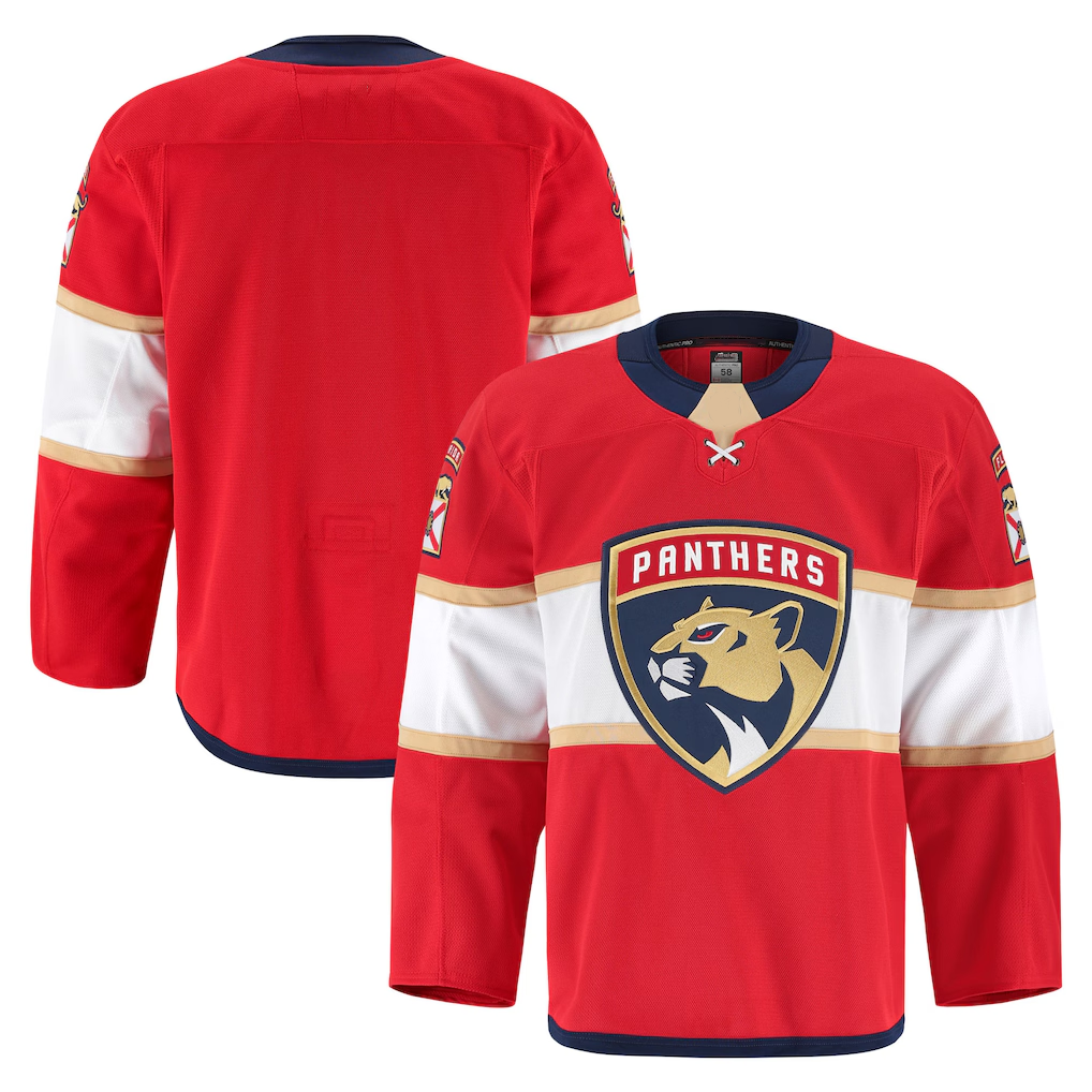 Johmsee F.Panthers Red Home Authentic Pro Jerseys