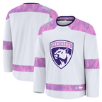 Johmsee F.Panthers White 2024 Hockey Fights Cancer Practice Jerseys