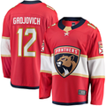 Johmsee F.Panthers #12 Jonah Gadjovich Red Premier Breakaway Player Jerseys