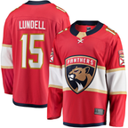 Johmsee F.Panthers F.Panthers #15 Anton Lundell Red Home Breakaway Player Jerseys