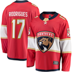 Johmsee F.Panthers #17 Evan Rodrigues Red Home Breakaway Jerseys