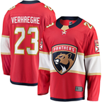 Johmsee F.Panthers #23 Carter Verhaeghe Red Home Breakaway Jerseys