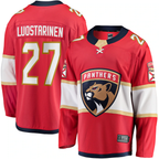 Johmsee F.Panthers #27 Eetu Luostarinen Red Home Breakaway Player Jerseys
