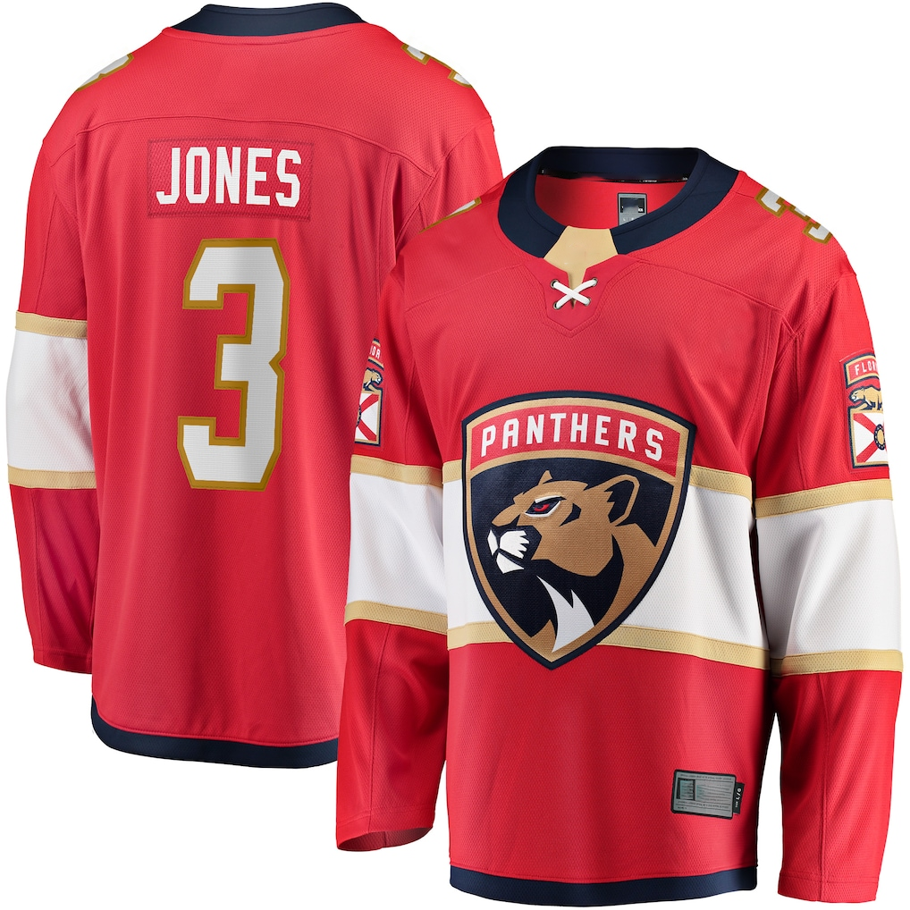 Johmsee F.Panthers #3 Seth Jones Red Home Breakaway Jerseys